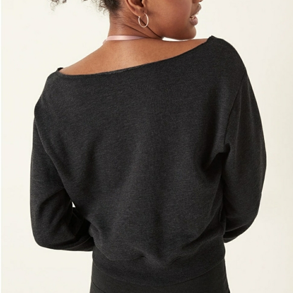 PINK Victoria's Secret Rose Gold Logo Metallic Cropped Sweatshirt Size: XS NWT - Picture 5 of 10